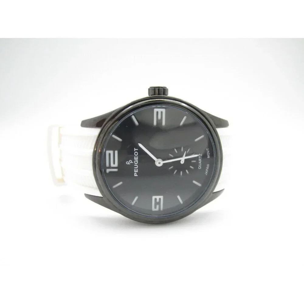 Men Peugeot Quartz 3ATM WR Analog 42mm Round Watch (I14) 